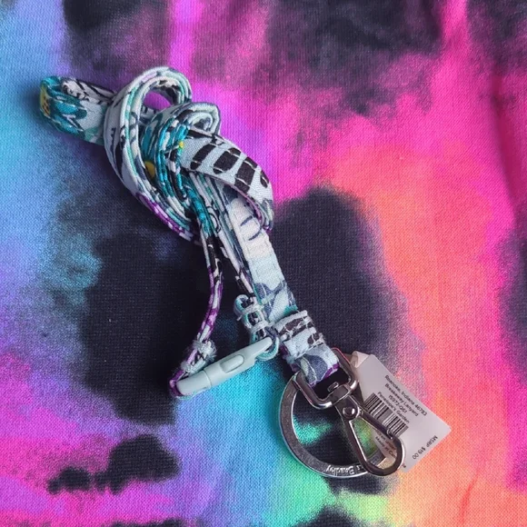 Vera Bradley Campus Double ID Wallet & Breakaway Lanyard Penelope's Garden - Picture 7 of 7